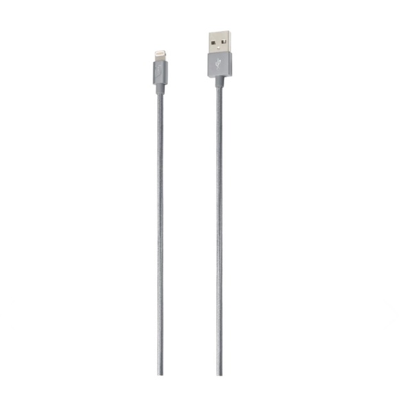 iStore Lightning Charge Cable 4 Foot / 1.2 Meter Space Grey Charge & Sync Cable - Picture 2 of 7